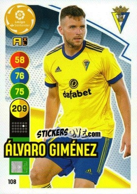 Sticker Álvaro Giménez - Liga Santander 2020-2021. Adrenalyn XL - Panini