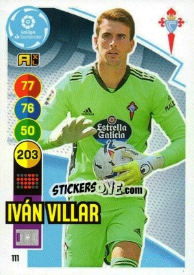 Figurina Iván Villar - Liga Santander 2020-2021. Adrenalyn XL - Panini