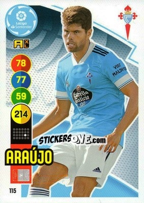 Sticker Araujo - Liga Santander 2020-2021. Adrenalyn XL n. 115 - Panini