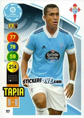 Sticker Renato Tapia - Liga Santander 2020-2021. Adrenalyn XL n. 117 - Panini