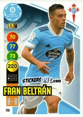 Cromo Fran Beltrán - Liga Santander 2020-2021. Adrenalyn XL - Panini