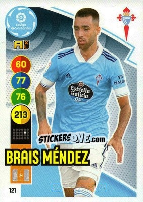 Sticker Brais Méndez - Liga Santander 2020-2021. Adrenalyn XL n. 121 - Panini