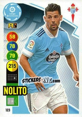 Cromo Nolito - Liga Santander 2020-2021. Adrenalyn XL - Panini