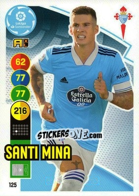 Figurina Santi Mina - Liga Santander 2020-2021. Adrenalyn XL - Panini