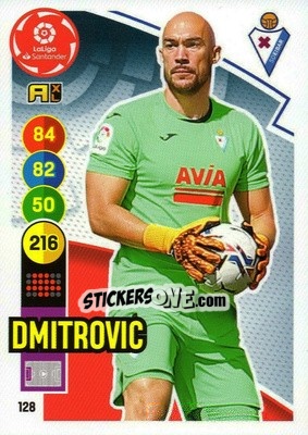 Figurina Dmitrovic - Liga Santander 2020-2021. Adrenalyn XL - Panini