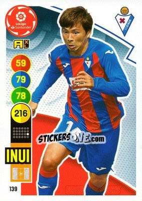 Sticker Inui - Liga Santander 2020-2021. Adrenalyn XL n. 139 - Panini