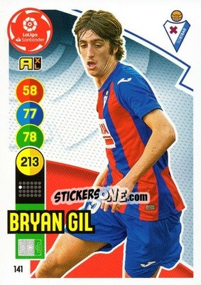 Sticker Bryan Gil - Liga Santander 2020-2021. Adrenalyn XL n. 141 - Panini