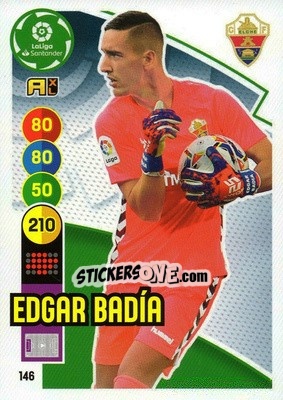 Figurina Edgar Badia - Liga Santander 2020-2021. Adrenalyn XL - Panini