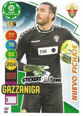 Cromo Gazzaniga - Liga Santander 2020-2021. Adrenalyn XL - Panini