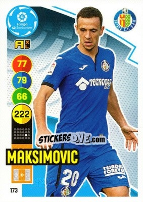 Sticker Maksimovic - Liga Santander 2020-2021. Adrenalyn XL n. 173 - Panini