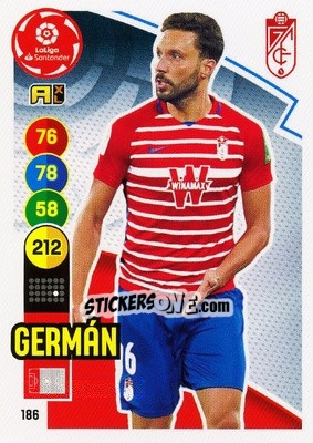 Figurina Germán - Liga Santander 2020-2021. Adrenalyn XL - Panini