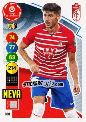 Cromo Carlos Neva - Liga Santander 2020-2021. Adrenalyn XL - Panini