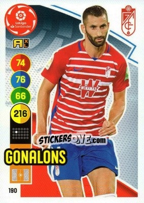 Sticker Gonalons - Liga Santander 2020-2021. Adrenalyn XL - Panini