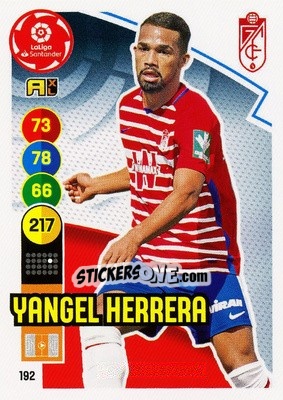 Sticker Yangel Herrera - Liga Santander 2020-2021. Adrenalyn XL n. 192 - Panini