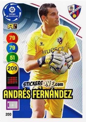 Figurina Andrés Fernández - Liga Santander 2020-2021. Adrenalyn XL - Panini