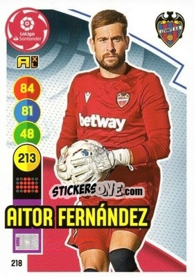 Sticker Aitor Fernández - Liga Santander 2020-2021. Adrenalyn XL - Panini