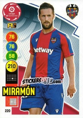 Cromo Miramón - Liga Santander 2020-2021. Adrenalyn XL - Panini