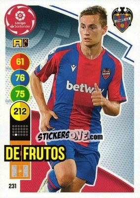 Figurina De Frutos - Liga Santander 2020-2021. Adrenalyn XL - Panini