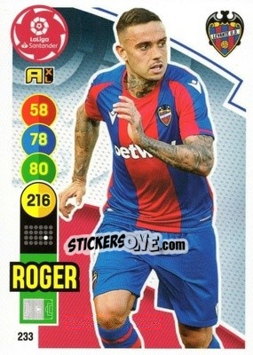 Cromo Roger - Liga Santander 2020-2021. Adrenalyn XL - Panini