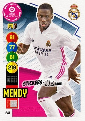Sticker Mendy - Liga Santander 2020-2021. Adrenalyn XL n. 241 - Panini