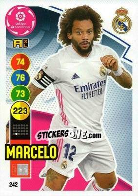 Sticker Marcelo - Liga Santander 2020-2021. Adrenalyn XL n. 242 - Panini