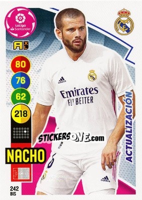 Sticker Nacho - Liga Santander 2020-2021. Adrenalyn XL n. 242bis - Panini