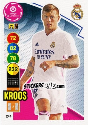 Figurina Kroos - Liga Santander 2020-2021. Adrenalyn XL - Panini