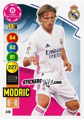 Sticker Modric - Liga Santander 2020-2021. Adrenalyn XL n. 246 - Panini