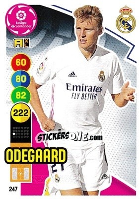 Cromo Odegaard - Liga Santander 2020-2021. Adrenalyn XL - Panini