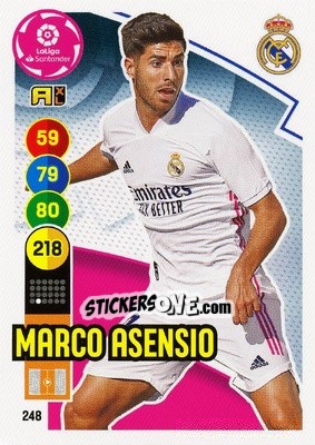 Sticker Marco Asensio - Liga Santander 2020-2021. Adrenalyn XL - Panini