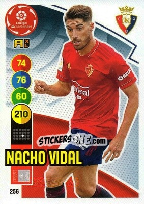 Figurina Nacho Vidal - Liga Santander 2020-2021. Adrenalyn XL - Panini