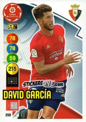 Cromo David García - Liga Santander 2020-2021. Adrenalyn XL - Panini