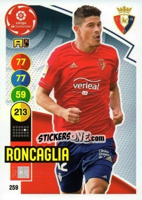 Sticker Roncaglia - Liga Santander 2020-2021. Adrenalyn XL - Panini