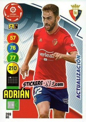 Figurina Adrián - Liga Santander 2020-2021. Adrenalyn XL - Panini