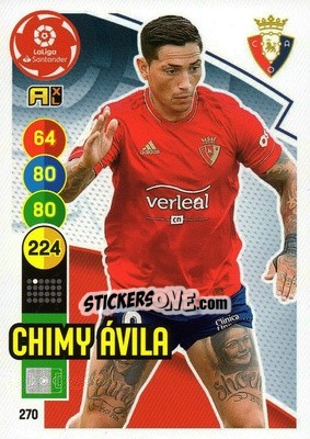 Cromo Chimy Ávila - Liga Santander 2020-2021. Adrenalyn XL - Panini