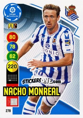 Sticker Nacho Monreal - Liga Santander 2020-2021. Adrenalyn XL - Panini