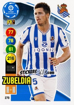 Figurina Zubeldia - Liga Santander 2020-2021. Adrenalyn XL - Panini