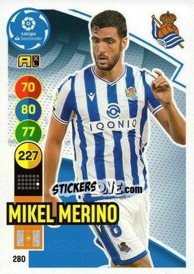 Figurina Mikel Merino - Liga Santander 2020-2021. Adrenalyn XL - Panini