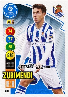 Sticker Zubimendi - Liga Santander 2020-2021. Adrenalyn XL - Panini