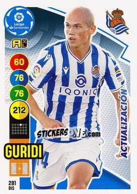 Sticker Guridi - Liga Santander 2020-2021. Adrenalyn XL n. 281bis - Panini
