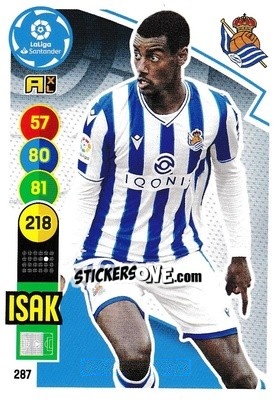 Sticker Isak - Liga Santander 2020-2021. Adrenalyn XL n. 287 - Panini