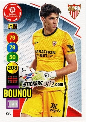 Sticker Bounou - Liga Santander 2020-2021. Adrenalyn XL n. 290 - Panini