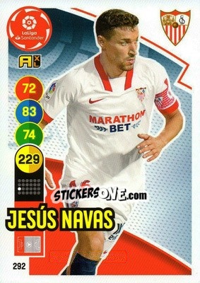 Sticker Jesús Navas - Liga Santander 2020-2021. Adrenalyn XL - Panini