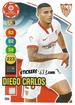 Figurina Diego Carlos - Liga Santander 2020-2021. Adrenalyn XL - Panini