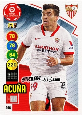 Sticker Acuña - Liga Santander 2020-2021. Adrenalyn XL - Panini