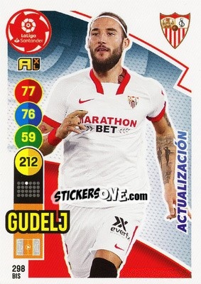 Sticker Gudelj - Liga Santander 2020-2021. Adrenalyn XL n. 298bis - Panini