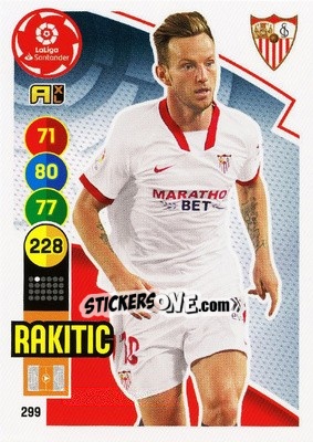 Sticker Rakitic - Liga Santander 2020-2021. Adrenalyn XL n. 299 - Panini