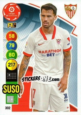 Sticker Suso - Liga Santander 2020-2021. Adrenalyn XL - Panini