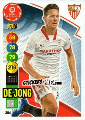 Figurina De Jong - Liga Santander 2020-2021. Adrenalyn XL - Panini