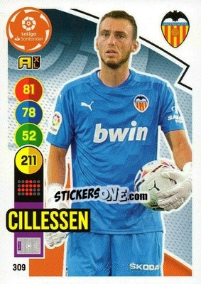 Sticker Cillessen - Liga Santander 2020-2021. Adrenalyn XL n. 309 - Panini